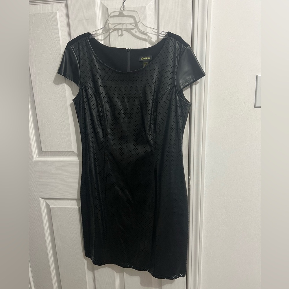 Gorgeous faux leather dress
